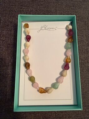 jBloom Multicolor Pastel Teardrop Necklace